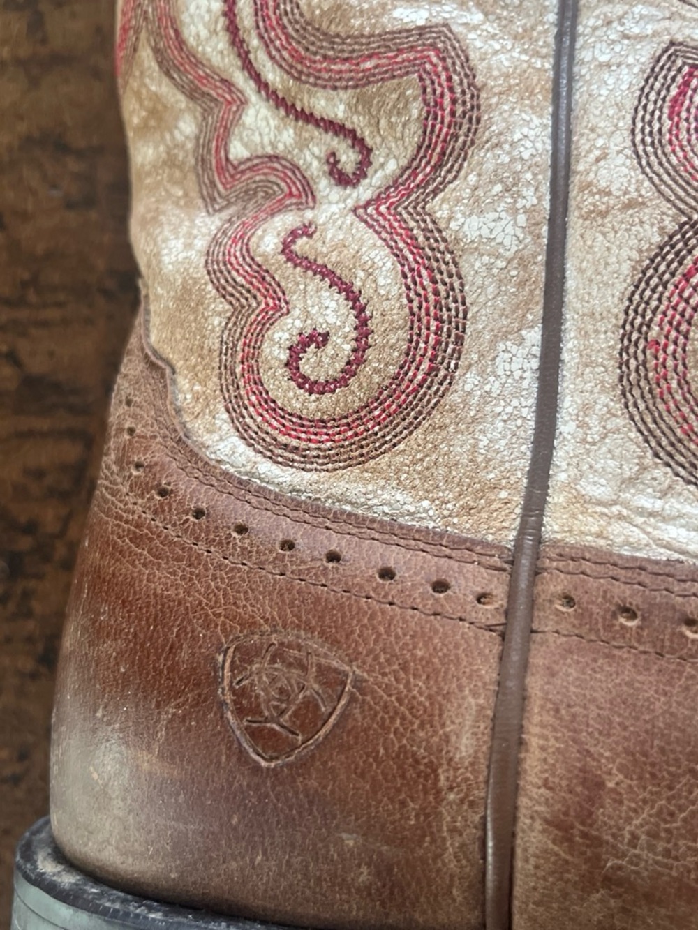 Ariat Quickdraw western cowboy boots in ‘Sandstorm’ Sz. 6 - Picture 5 of 7